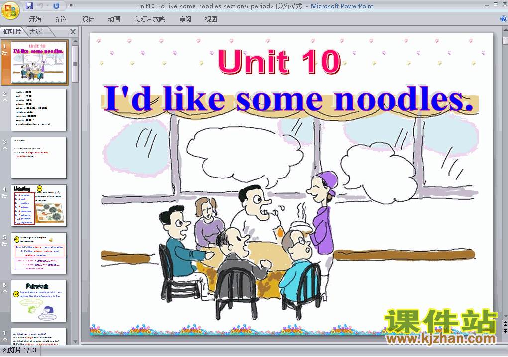 unit10 Id likesome noodlesPPTμ