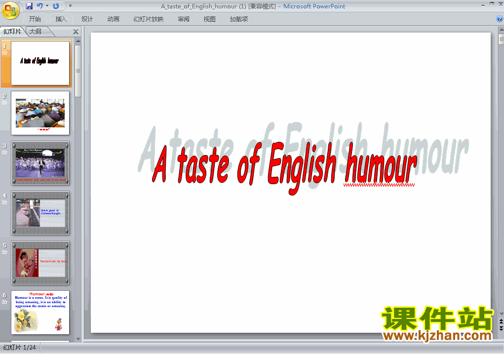 ԭPPT Unit3.A taste of English humour (Ӣ4)
