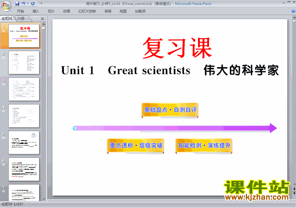 ؿμ5 Unit1.Great scientists иϰԭppt