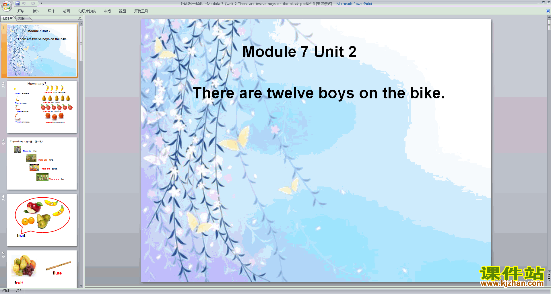 Module7 Unit2 There are twelve boys on the bikepptμ13