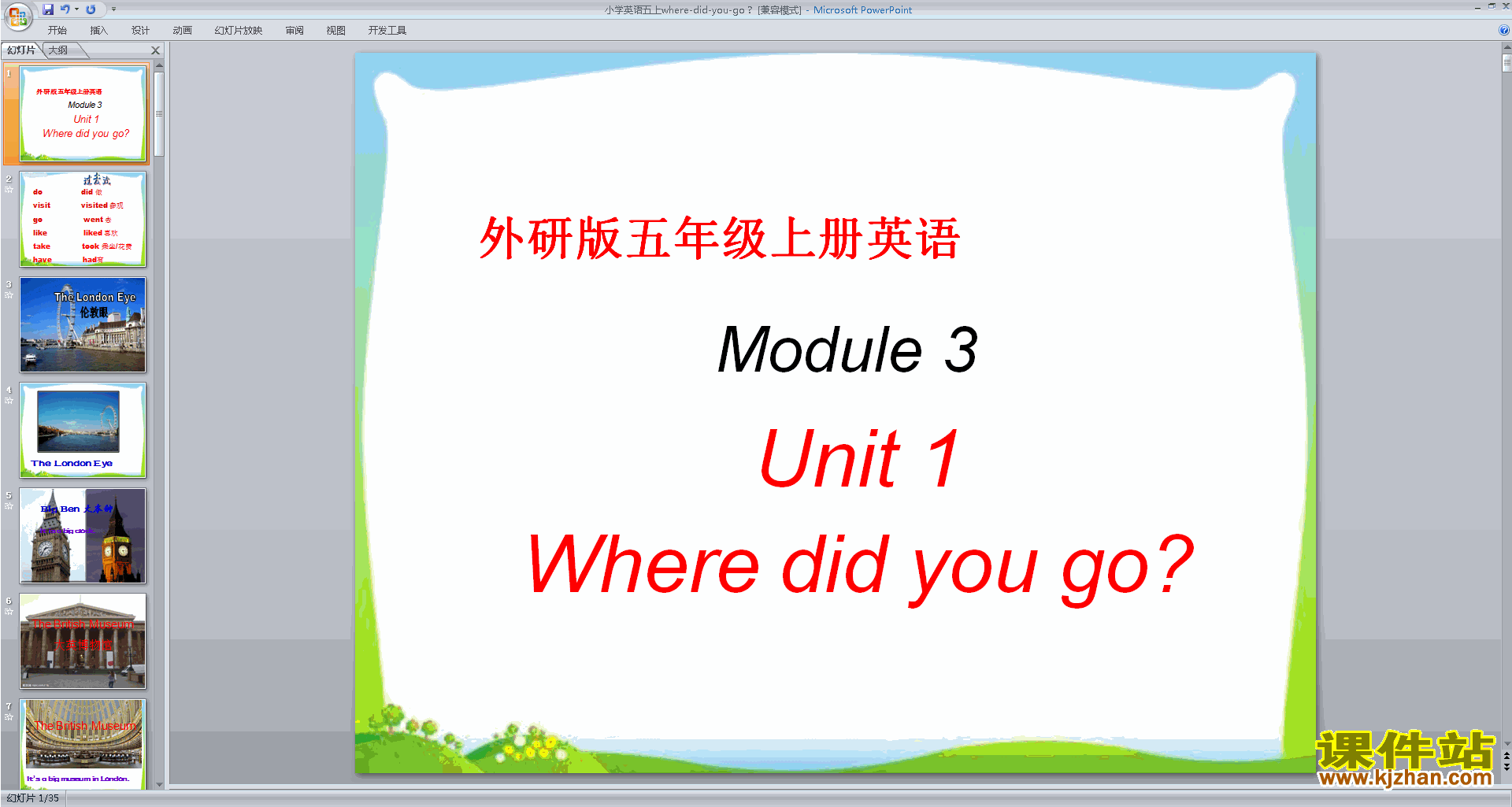 Module3 Unit1 Where did you gopptμ(꼶ϲа)1